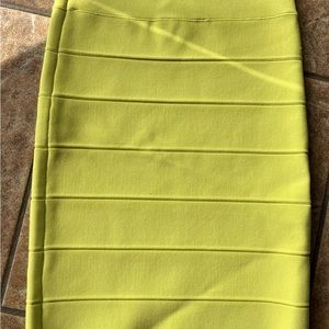 BCBG Yellow Bodycon Skirt: A Bold Statement Piece for Your Wardrobe!